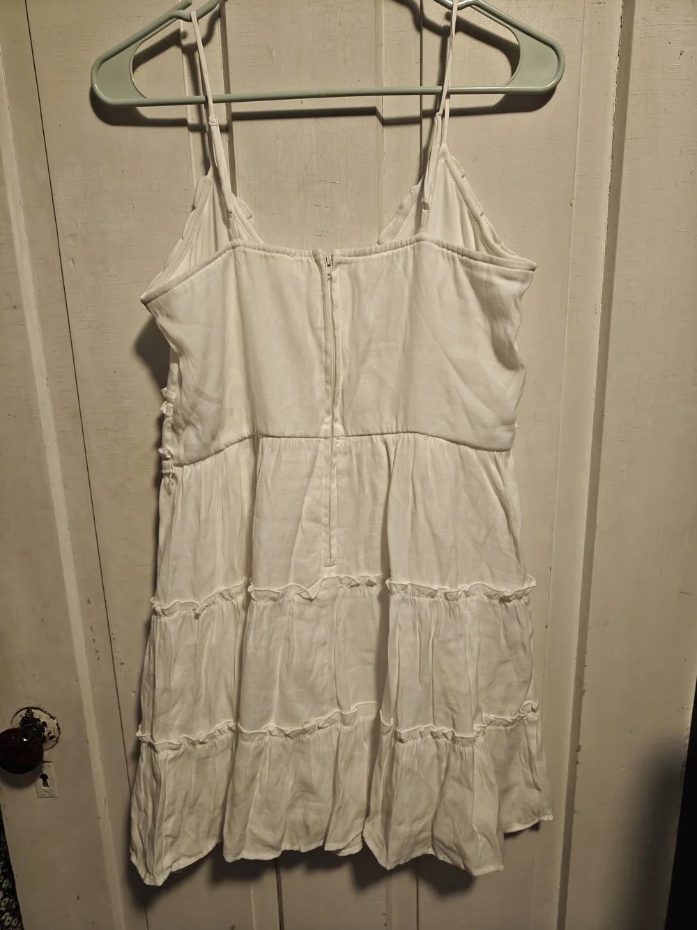 Altar'd State White Women's Mini tiered Ruffle Dress
